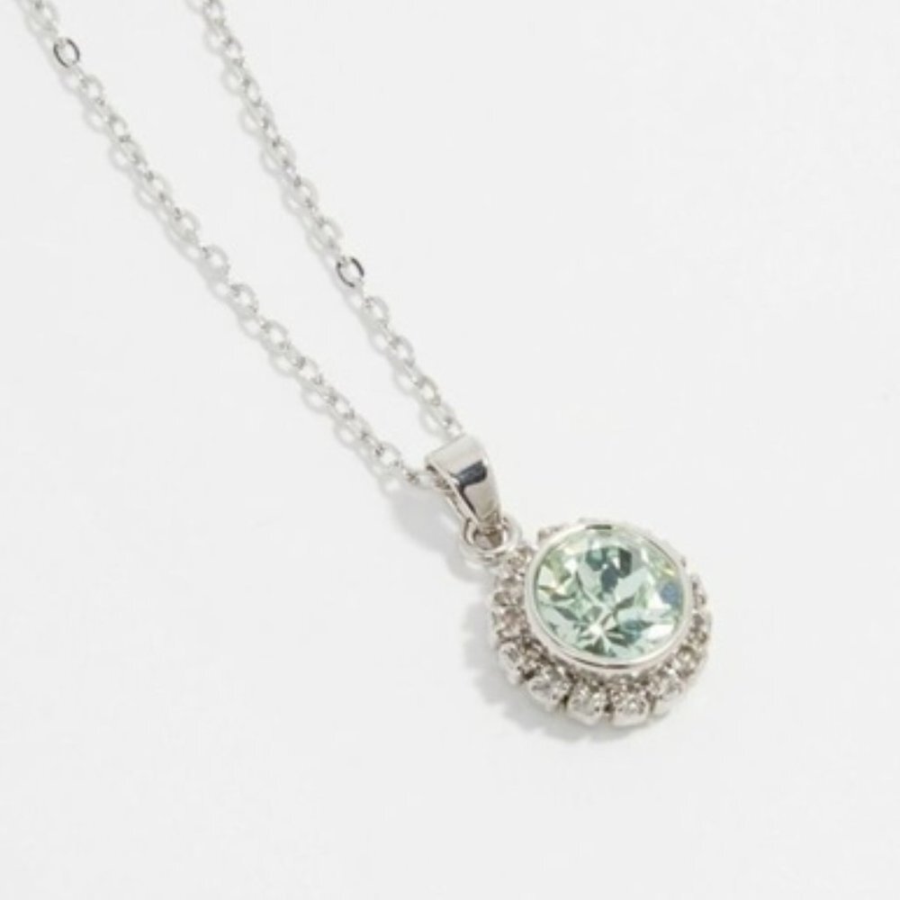Ted Baker London Green Sirou Daisy Lace Pendant Necklace